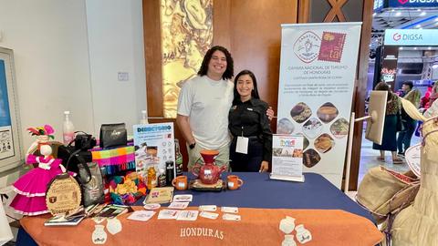 A tourism stand at a fair
