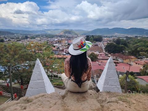 View of the town from a viewpoint
