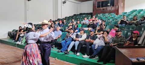 A group in an auditorium
