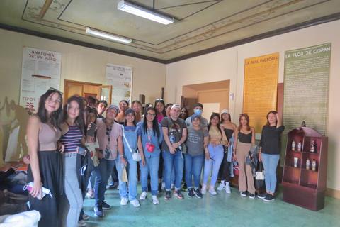 A group in a hall
